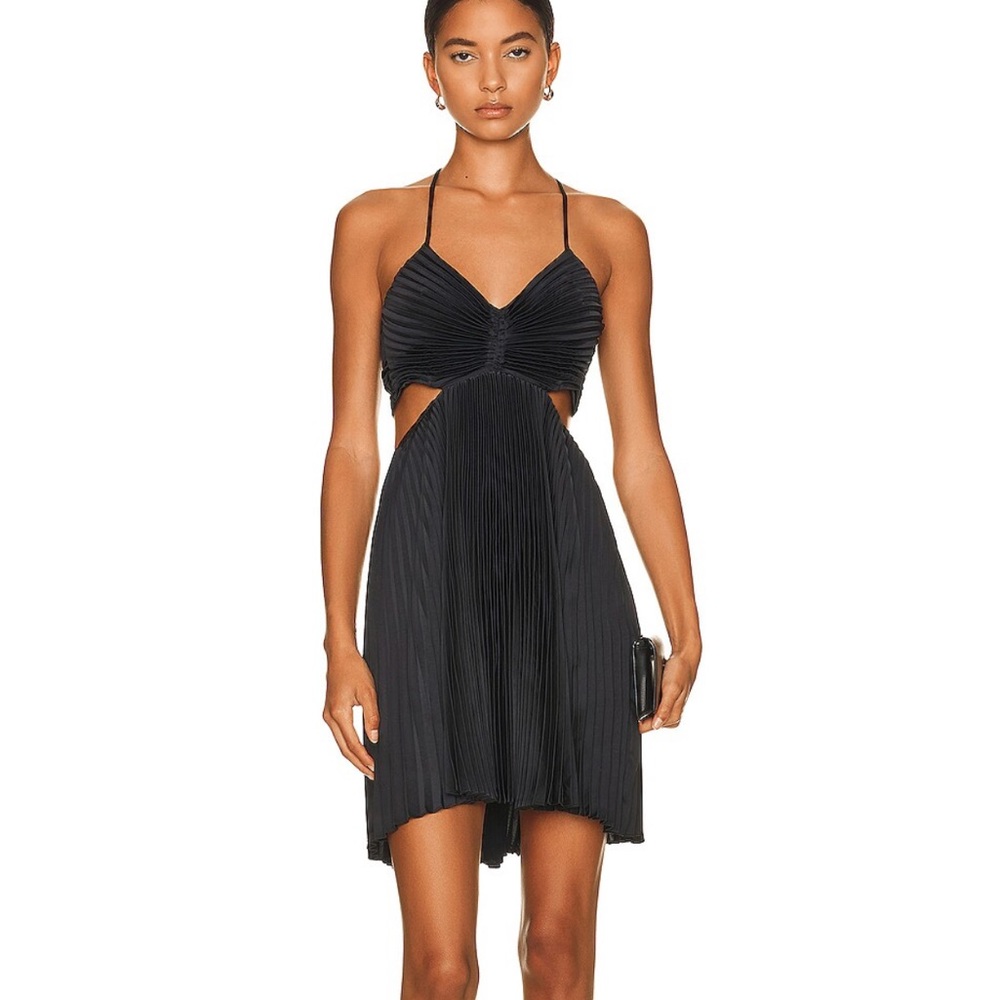 ALC Ari Dress Pleated Black Dress Size 4